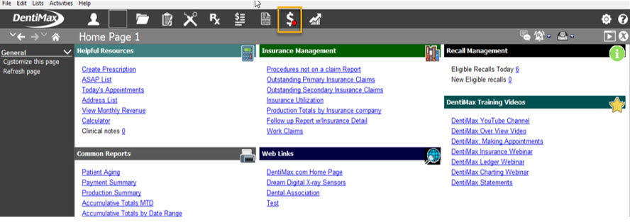 DentiMax payment screen